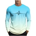 thumbnail image 2 of Blusas y camisas de manga larga con cuello redondo, moda casual para hombre, camisetas deportivas estampadas, blusas de manga larga con cuello redondo, camisas, blusas para hombre, blusa de poliéster, 2 of 5