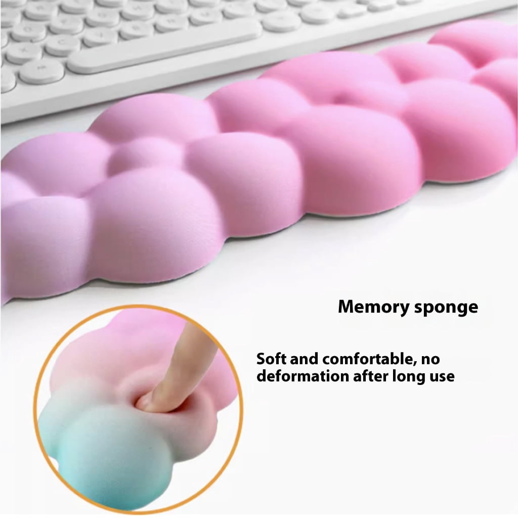Ergonomic Cloud Wrist Rest Set Wrist Pad Comfortable Breathable Soft Silicone Computer Mouse Wrist Pad Replacement