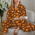 thumbnail image 6 of Fotbe Chicken Legs 1 Pattern Long Sleeve Pajama Set for Women,Sleepwear Set,2-piece Loungewear Set,Soft PJs Comfy Nightwear with Pockets -XX-Large, 6 of 7