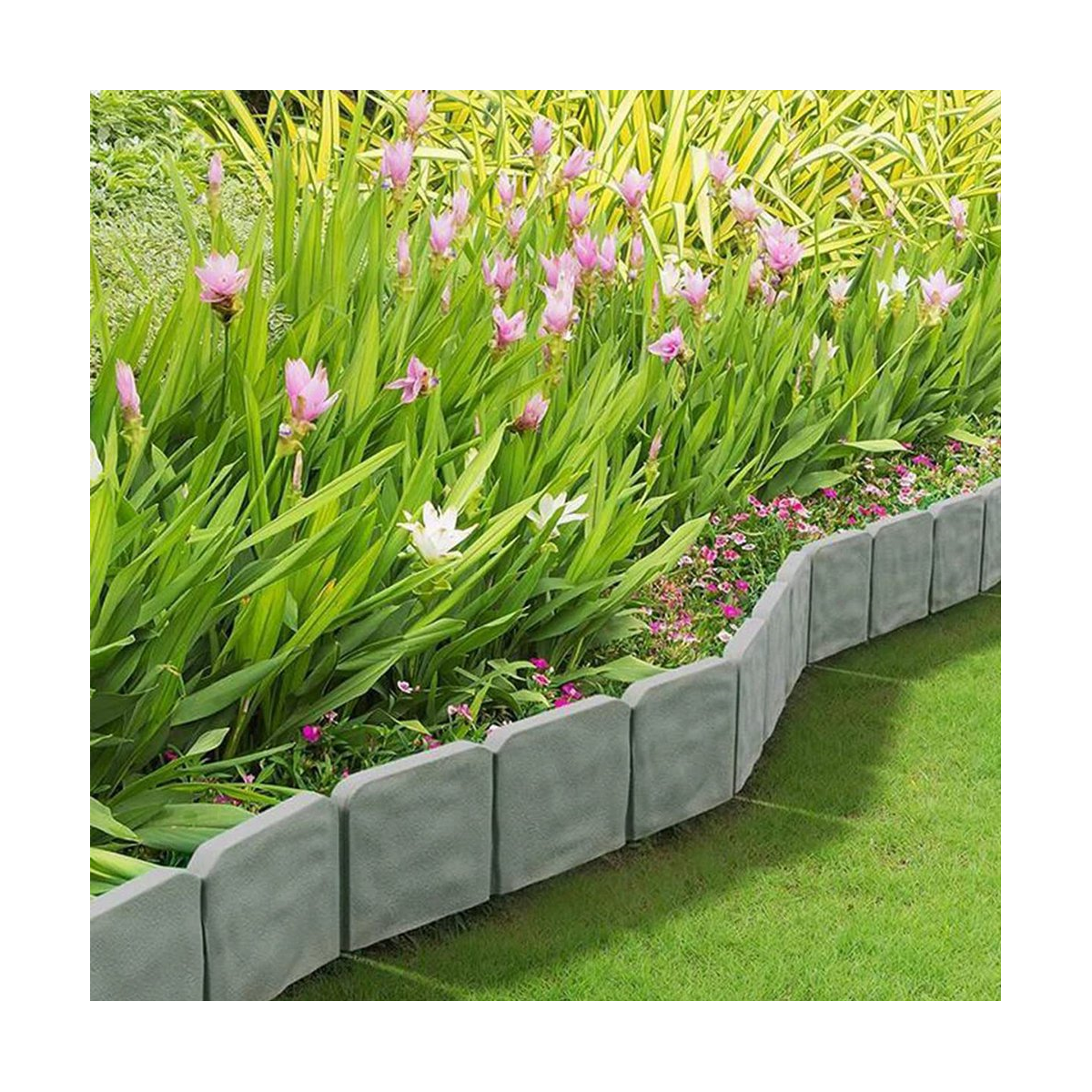 20 x Lawn Edging for Landscaping-Grey