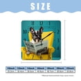 thumbnail image 2 of 10 Inch Wall Clock Battery Operated Silent Clock Decorative for Office, Kitchen, Outdoor, Living Room，Dog Reading Newspaper Lovely, 2 of 4