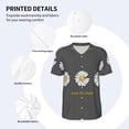 thumbnail image 3 of Rateoe Keep Life Simple Daisy Flower Pattern Men’s Baseball Short Sleeve Polo Shirt, Midweight Men's Shirt Golf Shirt Polo Shirts Quick Dry Short-Large, 3 of 7