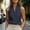 Dark Gray, variant on Women's Halter V-Neck Sleeveless Top, Lightweight Crinkled Fabric Blouse with Stand Collar, Elegant Casual & Beach Wear Gray XXL