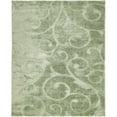 thumbnail image 1 of Unique Loom Shag Floral Tapis de Vigne Floral Design 8' x 10' Rectangle en Vert, 1 of 1