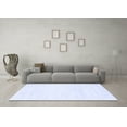 thumbnail image 3 of Ahgly Company Machine Washable Indoor Rectangle Solid Blue Modern Area Rugs, 5' x 7', 3 of 4