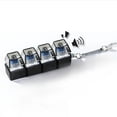 thumbnail image 4 of 4-Key Transparent PC Keycap Tester with Gateron Blue Switches, 7-Color Fast-Flash RGB LED Backlighting, Crisp Click Sound, High-Transparency Design, Press-Activated Illumination for Mechanical, 4 of 6