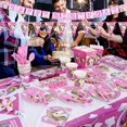 thumbnail image 2 of Accesorios de diseño de ambiente Juego de fiesta de unicornio de fantasía Suministros para fiestas de cumpleaños Juego de vajilla para fiestas Decoración, 2 of 6