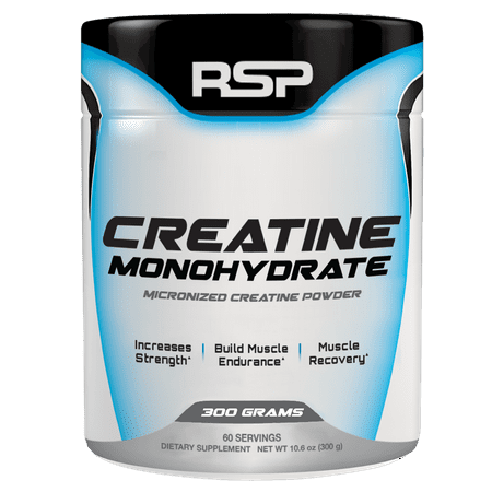 RSP Nutrition Creatine Monohydrate, Pure Micronized Powder, Increased Strength, Muscle Recovery & Performance, (Best Type Of Creatine For Lean Muscle)