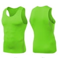 thumbnail image 2 of Mens Shirts Mens Quick Drying Compression Shirt Slimming Body Shaper Vest Workout Tank Tops Abs Abdomen Undershirts Gifts for Men Green Polyester M, 2 of 3