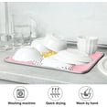 thumbnail image 7 of Pink Polka Dots Dish Drying Mat Microfiber Drying Pad for Kitchen Counter Absorbent Mat Drying Pad Sink Mat 16 x 18 Inch Home Decor, 7 of 7