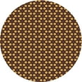 thumbnail image 1 of Ahgly Company Machine Washable Indoor Round Transitional Orange Area Rugs, 7' Round, 1 of 7