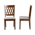 thumbnail image 4 of Baxton Studio Florencia Modern Grey Fabric and Walnut Brown Finished Wood 2-Piece Dining Chair Set, 4 of 9