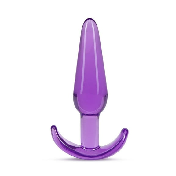 Eden TPE Anal Plug with Tapered Tip & Flexible Shaft, Purple