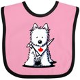 thumbnail image 3 of Inktastic Canada Day Westie Boys or Girls Baby Bib, 3 of 4