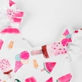 thumbnail image 3 of Little Girls Dresses Summer Ice Cream Watermelon Print Dress Size 6 Flutter Sleeve Backless A-line Sundress (568-6), 3 of 5