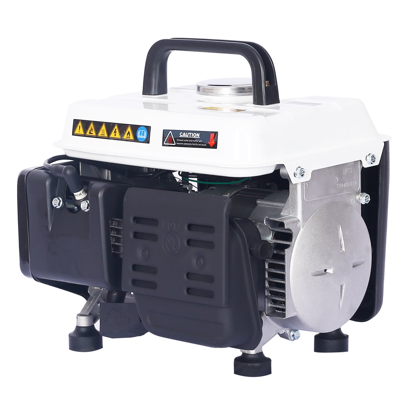 900W Portable Gas Generator, 71CC 2-Stroke EPA Compliant Outdoor Generator with Low Noise for Camping, Home & Emergency Use