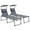 Gris, variante sur Outsunny Chaises Longues Pliantes 2 Pcs - Ensemble de 2, Bleu