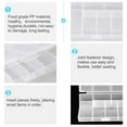Uxcell Clear Plastic Grid Storage Box 6 Divided Compartments, Perfect