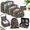 Black Floral-8 Set, variant on 8 Set Packing Cubes Luggorganizers For Travel Accessories-aqua Color