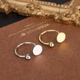 thumbnail image 3 of Amaiiu Unisex Ring Portable Decorative Replacing Stylish Fashionable Irregular Solid Color Rings Jewellery Birthday Gift Gold, 3 of 7