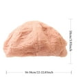 thumbnail image 3 of Diufon Women's Winter Beret Hats Plush Warm Solid Color Trendy Versatile Beret Cap Casual Cute Berets Hat, 3 of 6