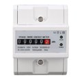 thumbnail image 2 of Medidor De Energía Monofásico, PC Multímetro Eléctrico Monofásico Multifuncional Indicador LED Carril DIN De 35 Mm 230 V CA Para Centro Comercial, 2 of 7