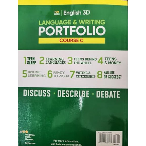 Pre-Owned Course C Language & Writing Portfolio (English 3D) Paperback