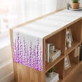thumbnail image 6 of Table Runners 72 Inches Long Dress Scarves, Purple Farmhouse Kitchen/Dining Table Runner, Coffee Tablerunners, Polka Dots Watercolor Abstract Art 14x72 Inch, 6 of 9
