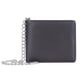 thumbnail image 1 of Cartera corta para hombre, Europa y América, clip abierto para múltiples tarjetas, cadena de moda, clip para billetes, 1 of 5