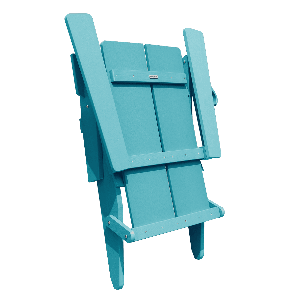 Krikacy Outdoor Patio Chair HIPS Folding Adirondack Chair with Cup Holder Weather Resistant Fade Resistant,380 LBS,for Fir Pit,Front,Porch,Pool,Garden,Teal Blue