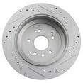 thumbnail image 4 of TRQ Front and Rear Performance Brake Rotors Set Premium G-Coated Cross Drilled & Slotted Fits Select 2014-2016 Acura MDX, 4 of 7