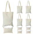thumbnail image 1 of Canvas Pencil Pouch Tote Bags Set,diy Craft Blank Makeup Bags, 1 of 5