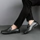 thumbnail image 3 of Mocasines casuales de lujo de cuero para hombre, mocasines sin cordones, para primavera y otoño, 26 cm, 3 of 3
