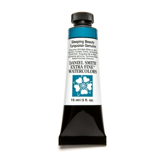 Daniel Smith Extra Fine Watercolor, 15 ml, Sleeping Beauty Turquoise Genuine