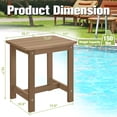 thumbnail image 2 of Mesa auxiliar Y&M Adirondack impermeable marrón 41x33x42 cm, 2 of 7
