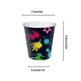 thumbnail image 3 of 2 Packs Disposable Paper Cups 16PCS Mini Bathroom Mouthwash Cups Colorful Small Drinking Cups for Home Office Travel Picnic Party Supplies Bulk 7.5cm Leak Proof Eco Friendly, 3 of 6