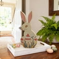 thumbnail image 5 of Easter White Easter Party Supplies Wooden Rabbits Han Wood Supplies, Including 1 x ornament, Perfect for Family Gathering and Holiday Gift, 5 of 8