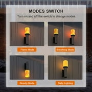 6-Pack LED Flame Effect Fire Light Bulbs E27 Flickering Fire Atmosphere Decorative Lamps