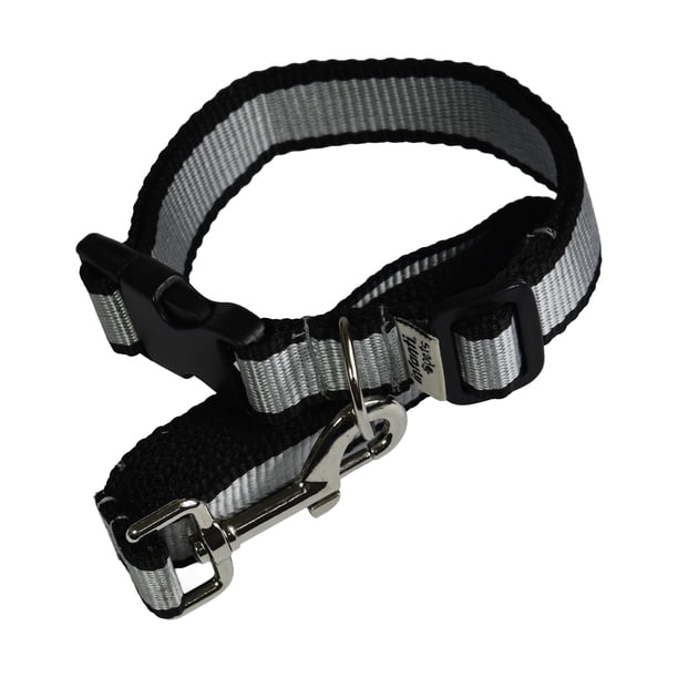 Juego de correa con collar Infanti Pets negra chica