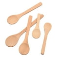thumbnail image 4 of Dinnerware Sets Clearance! Unpainted Wooden Spoon Household Small Spoon Engraved Spoon Creative Dessert Seasoning Jam Small Wooden Spoon 1 Spoon, 4 of 5
