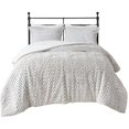 thumbnail image 1 of Madison Park Adelyn Polyester Long Fur Full/Queen Duvet Cover Set in Ivory, 1 of 15
