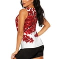 thumbnail image 3 of Lsque Red Maple Leaf Printed Workout Tank Tops for Women, Athletic Sports Tank Tops, Compression Sleeveless Dry Fit Shirts,Sleeveless Yoga Shirt-XX-Large, 3 of 9