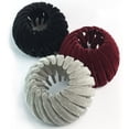 thumbnail image 1 of Pinces à Cheveux Nid d'Oiseaux 3 Pack Support de Queue de Cheval Extensible pour Femmes, Pinces à Cheveux en Velours Végétal Accessoires pour Cheveux, 1 of 6