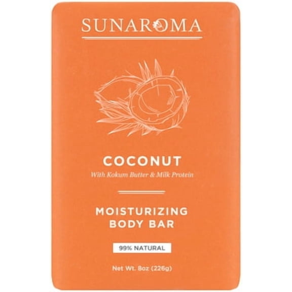 Sunaroma Coconut Oil Soap 8 Oz.