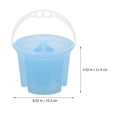 thumbnail image 5 of Eease 2Pcs Plastic Painting Buckets with Pencil Holder - Blue, 5 of 6
