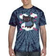 thumbnail image 2 of Wild Bobby, Cute Geek Smart Kitten Cat Wearing Glasses, Animal Lover, Tie-Dye Tees, Spiral Navy, Small, 2 of 3