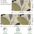 thumbnail image 4 of Kitchen Mats and Rugs Non Skid Washable 2 Pieces Natural Rubber Boho Kitchen Mats for Floor Runner Rugs Standing Mat Set (17" Wx30 L+17" Wx 47" L Palm Tree Leaves), 4 of 6