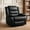 Black, variant on TrumanPick Recliner Chairs for Audlts, PU Leather  Rocker Recliners Small Spaces Sleeper Sofa Chair for Living Room, Brown