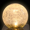 thumbnail image 4 of Crosslight M-K60 Crackle Ball Post Cap Solar Light, Set of 2, 4 of 6