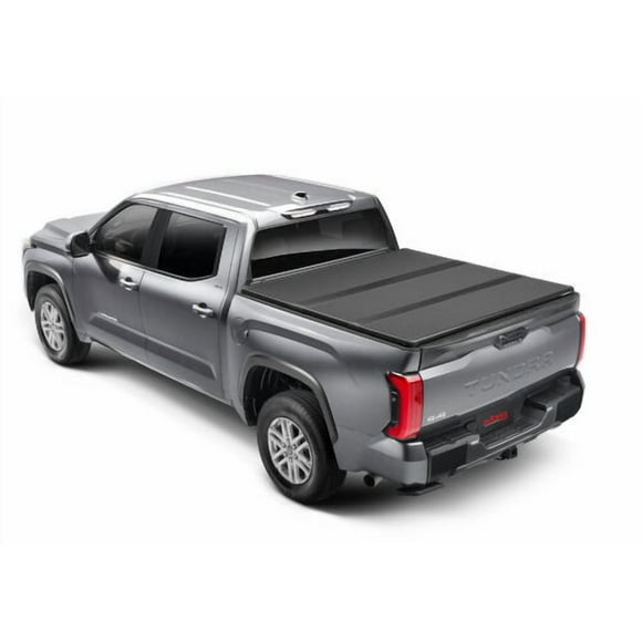 Convient pour Toyota Tundra Extang 2014-2021, Couverture 88465 Pliable Solide; Pliable Dur; Non-Verrouillant; Noir Texturé; Panneaux EnduraShield de 1 Pouce d'Épaisseur avec Cadre en Aluminium de Qualité Aéronautique